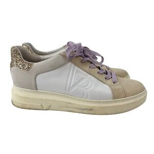 VERONICA‎ BEARD Geri Colorblock Leather & Suede Sneakers Size 9